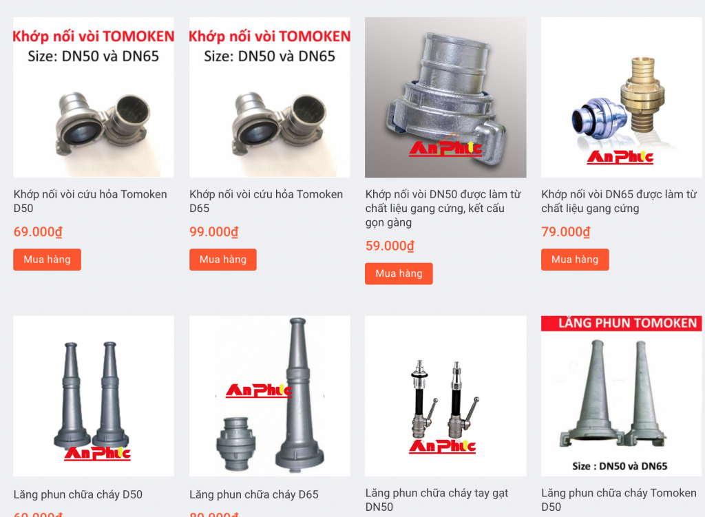 phụ kiện chữa cháy 