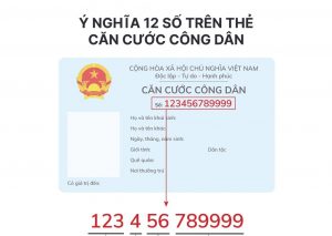 Ý nghĩa 12 số trên thẻ căn cước công dân