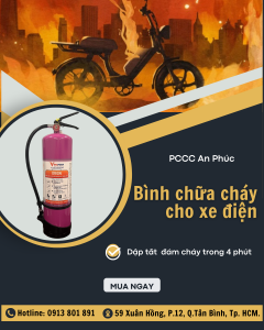 bình chữa cháy xe điện