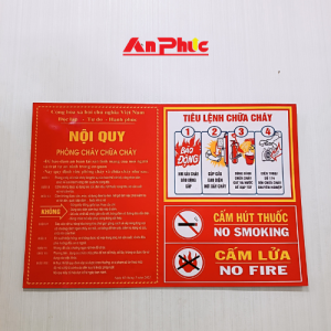 biển nội quy phòng cháy chữa cháy