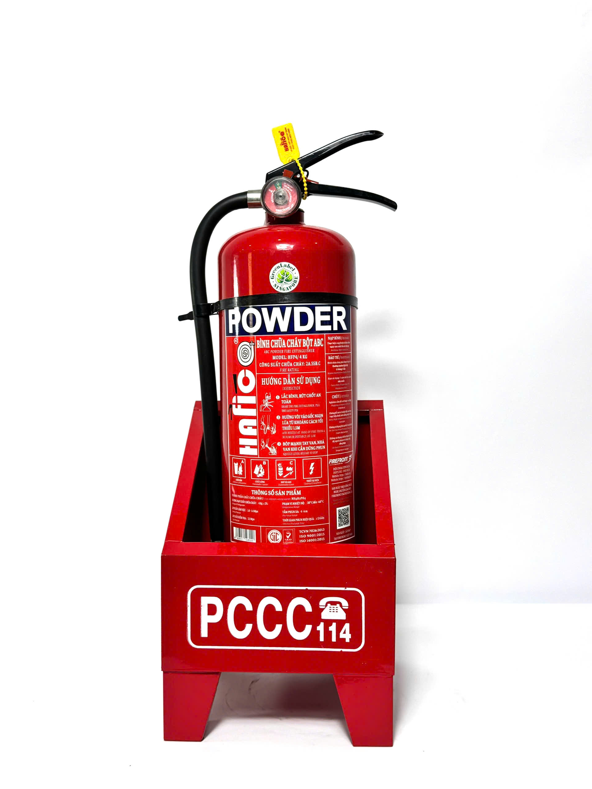 Bình chữa cháy bột ABC 4kg Hafico
