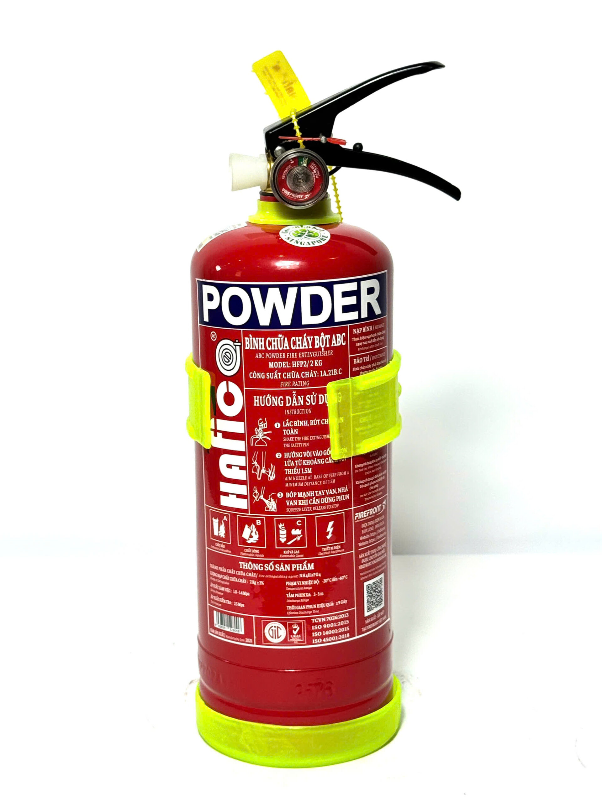 Bình chữa cháy mini bột ABC 2kg Hafico