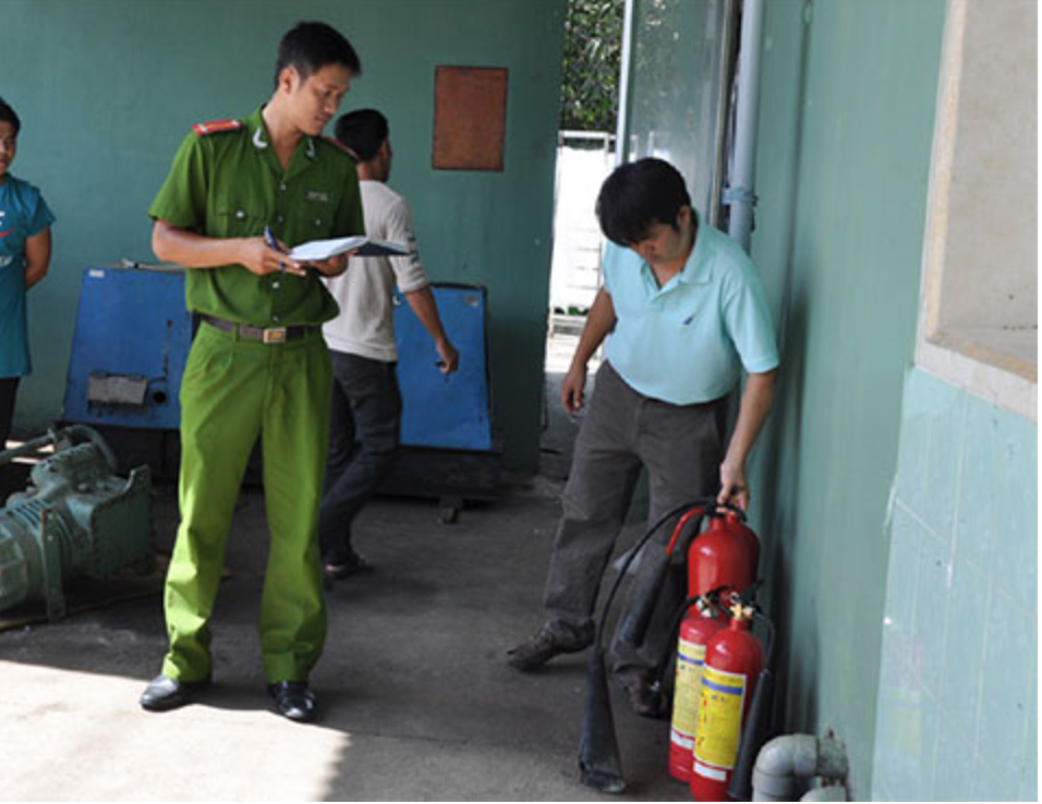 kiểm tra bình chữa cháy