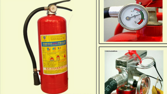 Đồng hồ đo áp suất của bình chữa cháy bột