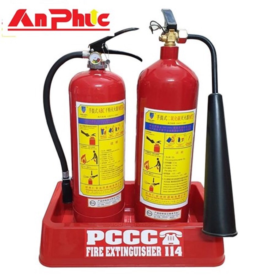 Combo bình chữa cháy 4 kg ABC và khí 3 kg